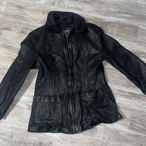Wilsons Leather Coat Large